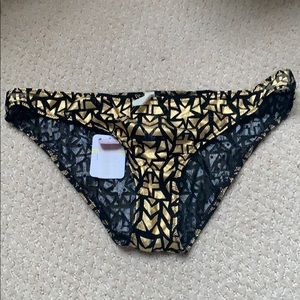 Free People Gold Star Panties